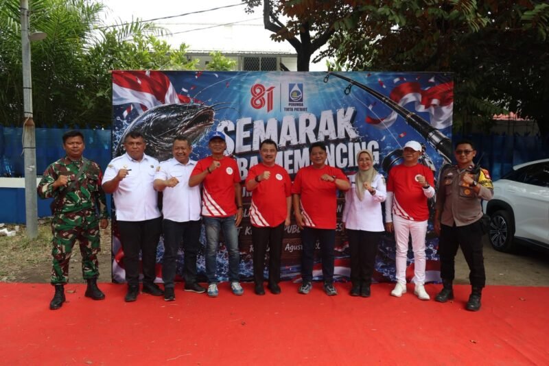 Lomba Mancing Warnai HUT ke-81 RI, Jajaran Perumda Tirta Patriot Bangun Kebersamaan