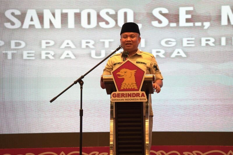 Perkuat Konsolidasi, Sugiat Instruksikan Kader Gerindra Sumut Aktif Suarakan Program Prabowo