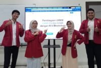 Tim PKM-KC UMY yang mengembangkan platform Synergi untuk membantu UMKM  