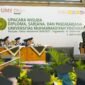  Kevin Kristian Chandra, Wisudawan UMY prodi MARS saat menyampaikan sambutan dalam prosesi wisuda UMY