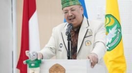 KULIAH UMUM-Ketua Pusat Studi Ilmu Kepolisian, Komjen Pol. Prof. Dr. Chrysnanda Dwilaksana, M.Si saat memberikan Kuliah Umum di Universitas Riau. (Foto Ist).