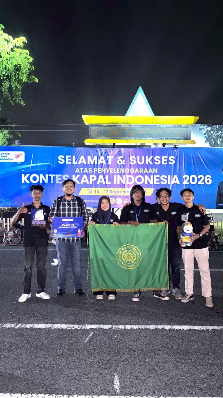 tim ERC yang berhasil meraih juara 2 dalam Kontes Kapal Indonesia (KKI) 2026 di Bengkalis, Riau