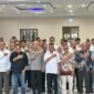 Kapolda Banten foto bersama peserta Uji Kompetensi Wartawan (UKW) PWI Banten Angkatan ke-28 di Aula Serba Guna Polda Banten, Serang  