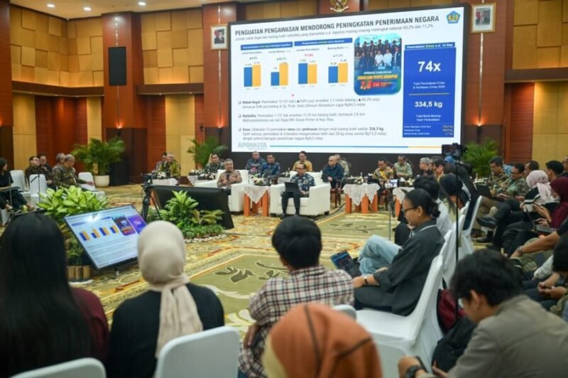 Konferensi Pers APBN KiTA di Jakarta pada Jumat (18/9/2026).