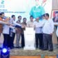 Sejumlah pejabat Kemnaker bersama perwakilan kementerian dan lembaga menekan tombol tanda dimulainya Program Pemagangan Nasional (MagangHub) Batch 2 Angkatan II.