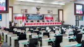Suasana Rapat Paripurna Pembicaraan Tingkat II DPRD Provinsi Lampung tentang Raperda Perubahan APBD Tahun Anggaran 2026 di Bandar Lampung.