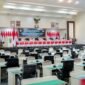 Suasana Rapat Paripurna Pembicaraan Tingkat II DPRD Provinsi Lampung tentang Raperda Perubahan APBD Tahun Anggaran 2026 di Bandar Lampung.