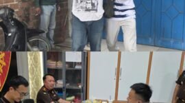 Terpidana YAKH alias Tio diamankan Tim Tabur Kejati Banten di Kabupaten Tegal (atas), lalu dibawa ke kantor kejaksaan untuk proses serah terima kepada Jaksa Eksekutor (bawah).