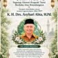 Poster ucapan belasungkawa dari Alumni Krapyak atas wafatnya K.H. Drs. Asyhari Abta, M.Pd., Kamis (24/9/2026).