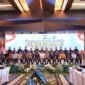 Foto bersama rombongan Komisi III DPR RI dan unsur penegak hukum di Banten usai pertemuan monitoring ekosistem penegakan hukum.