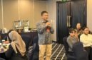 Suasana seminar dan diskusi publik terkait dorongan pengesahan Rancangan Undang-Undang Keamanan dan Ketahanan Siber (RUU KKS) di Hotel Aston Priority Simatupang