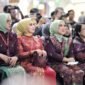 Ketua Dekranasda Provinsi Lampung Purnama Wulan Mirza bersama para pengurus Dekranasda dari berbagai daerah menghadiri pembukaan Kriyanusa 2026 di JICC, Jakarta, Sabtu (26/9/2026).