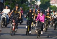 Kegiatan bersepeda bersama civitas UMY yang diselenggarakan oleh komunitas sepeda UMY Go