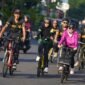 Kegiatan bersepeda bersama civitas UMY yang diselenggarakan oleh komunitas sepeda UMY Go