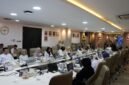 Jajaran pimpinan dan staf Kementerian Ketenagakerjaan (Kemnaker) mengikuti Webinar Ketenagakerjaan bertajuk Pekerja Rumah Tangga dalam Ekonomi Perawatan Menuju Pekerjaan yang Terlindungi dan Bermartabat