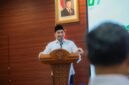 Achmad Dimyati Natakusumah memberikan sambutan sekaligus arahan pada Sosialisasi Pengelolaan ZIS-DSKL BAZNAS
