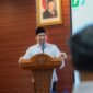 Achmad Dimyati Natakusumah memberikan sambutan sekaligus arahan pada Sosialisasi Pengelolaan ZIS-DSKL BAZNAS