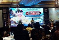 SAMBUTAN-Ketua Pengurus Harian PHDI Provinsi Jawa Barat, Brigjen TNI (Purn) I Made Riawan, saat memberikan sambutan. (Foto Ist).
