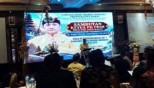 SAMBUTAN-Ketua Pengurus Harian PHDI Provinsi Jawa Barat, Brigjen TNI (Purn) I Made Riawan, saat memberikan sambutan. (Foto Ist).