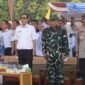 Suasana khidmat upacara pembukaan, dihadiri oleh Wagub Cik Ujang, unsur Forkopimcam Gelumbang, kepala sekolah, serta tamu undangan lainnya.