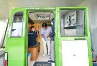 proses cek kesehatan gratis yang diselenggarakan oleh UMY dan UPTD Puskesmas 1 kepada civitas UMY