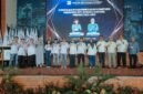 Jihan Nurlela berfoto bersama seluruh jajaran pengurus Dewan Pimpinan Provinsi (DPP) APINDO Lampung periode 2026-2031 seusai acara konsolidasi.