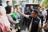 Gubernur Banten Andra Soni bersama Kapolda Banten Irjen Pol. Hendra Kurniawan dan jajaran terkait saat meninjau titik evakuasi di Mal Sosoro, Dermaga Eksekutif Pelabuhan Merak.