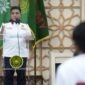 Foto Ketua Umum PP KAUMY dalam pembukaan Rakernas dan Simposium Nasional KAUMY