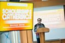 Rektor Bidang Pengembangan, Kemahasiswaan, dan AIK UMY, Prof. Faris Al-Fadhat, M.A., Ph.D memberikan sambutan dan arahannya dalam kegiatan Scholarship Gathering UMY 2026